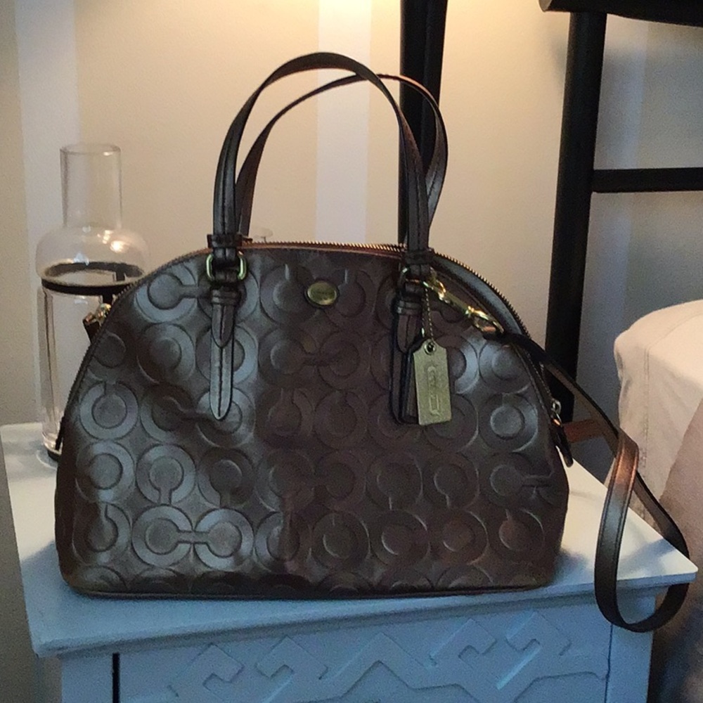 Coach Bronze Leather Purse